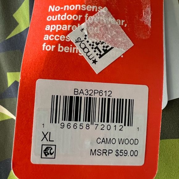 Bass Outdoor - B Flex - Camo Wood - XL - Side Pockets - Waist Band Pocket - NWT - Picture 6 of 12